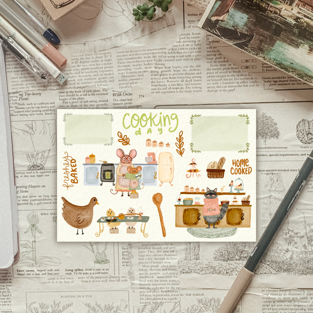 Cozy Kitchen Sticker Sheet