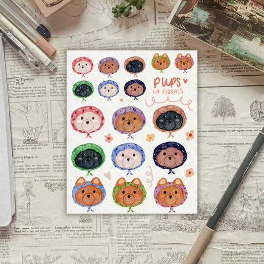 Pups Sticker Sheet