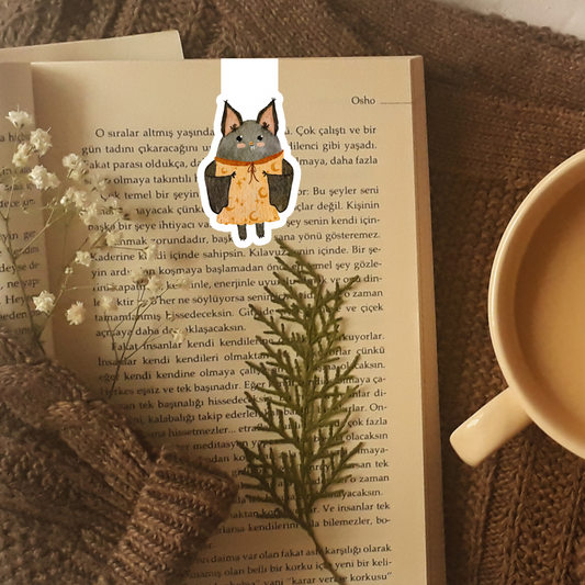 Luna the Bat Folding Magnetic Bookmark