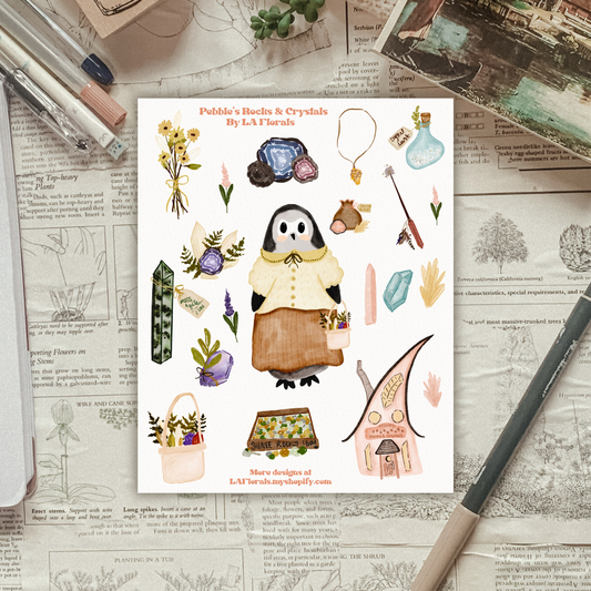 Pebbles the Penguin Sticker Sheet