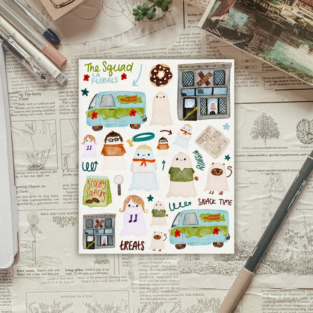 Solving Mysteries Sticker Sheet