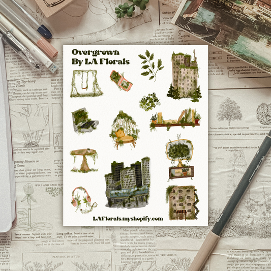 Overgrown (Last of Us Inspired) Sticker Sheet