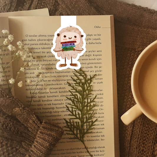 Reading Bigfoot Folding Magnetic Bookmark