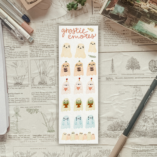 Ghost Emote Sampler Sticker Sheet