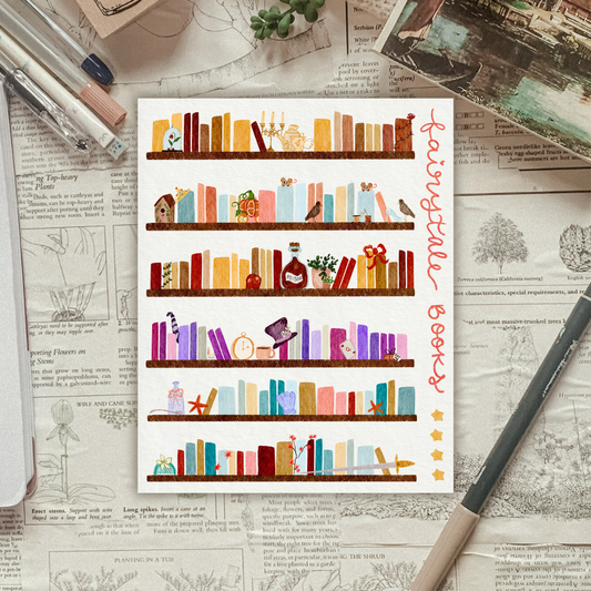 Fairytale Bookshelves Sticker Sheet