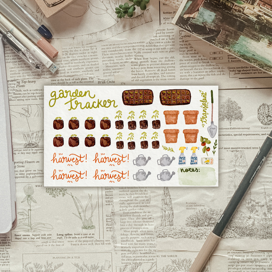 Garden Tracker Sticker Sheet
