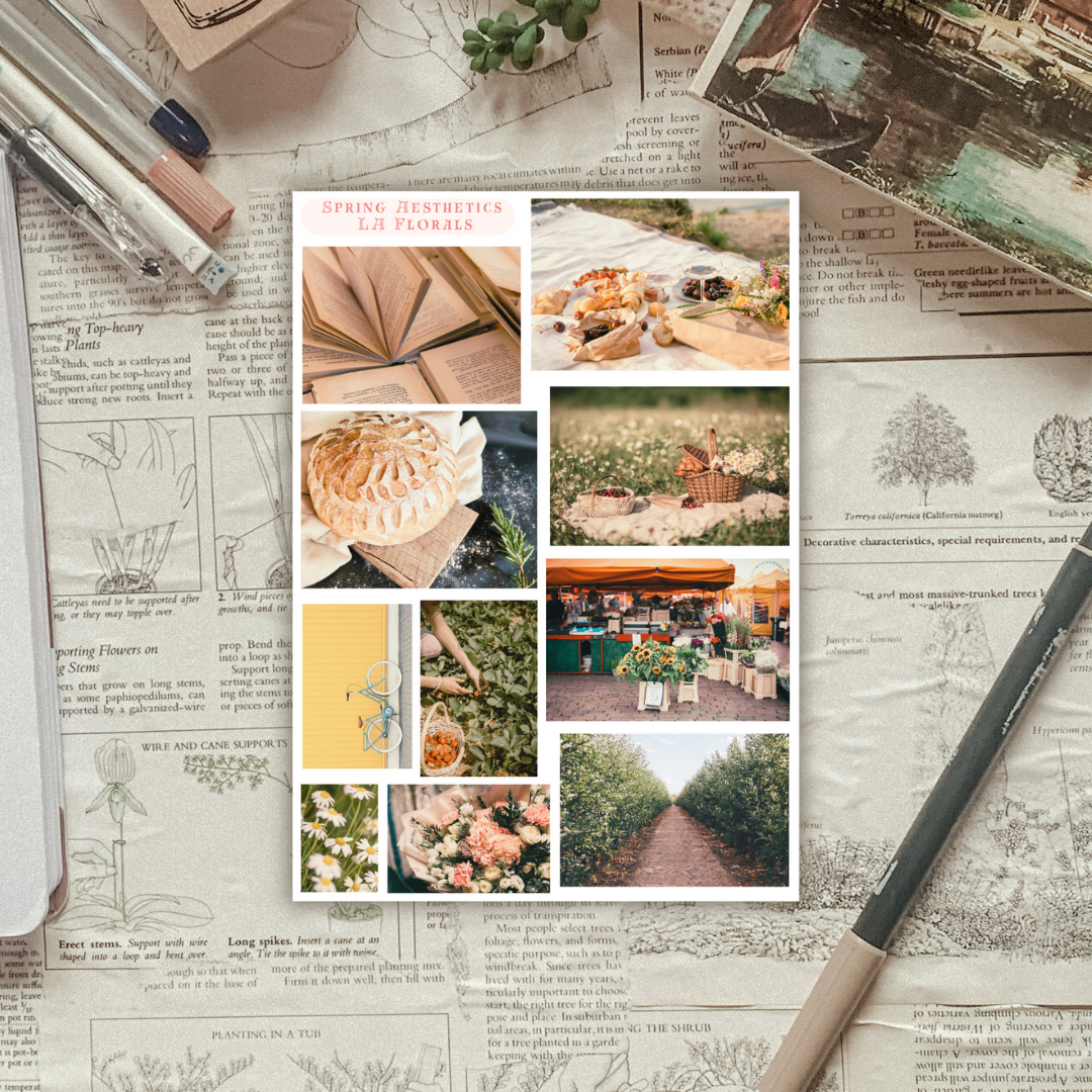 Spring Aesthetic Photos Sticker Sheet