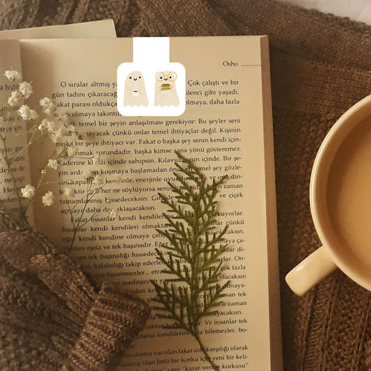 Ghost Besties Folding Magnetic Bookmark