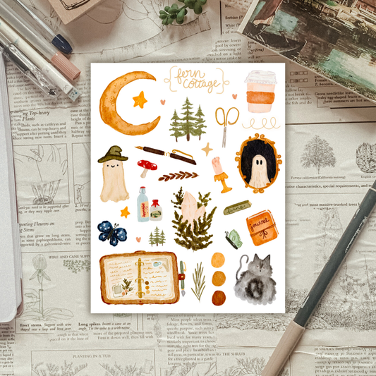 Fern Cottage Sticker Sheet