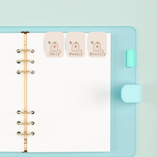 Ghost Daily, Weekly, & Monthly Folding Magnetic Bookmark SET of 3 (Copy)