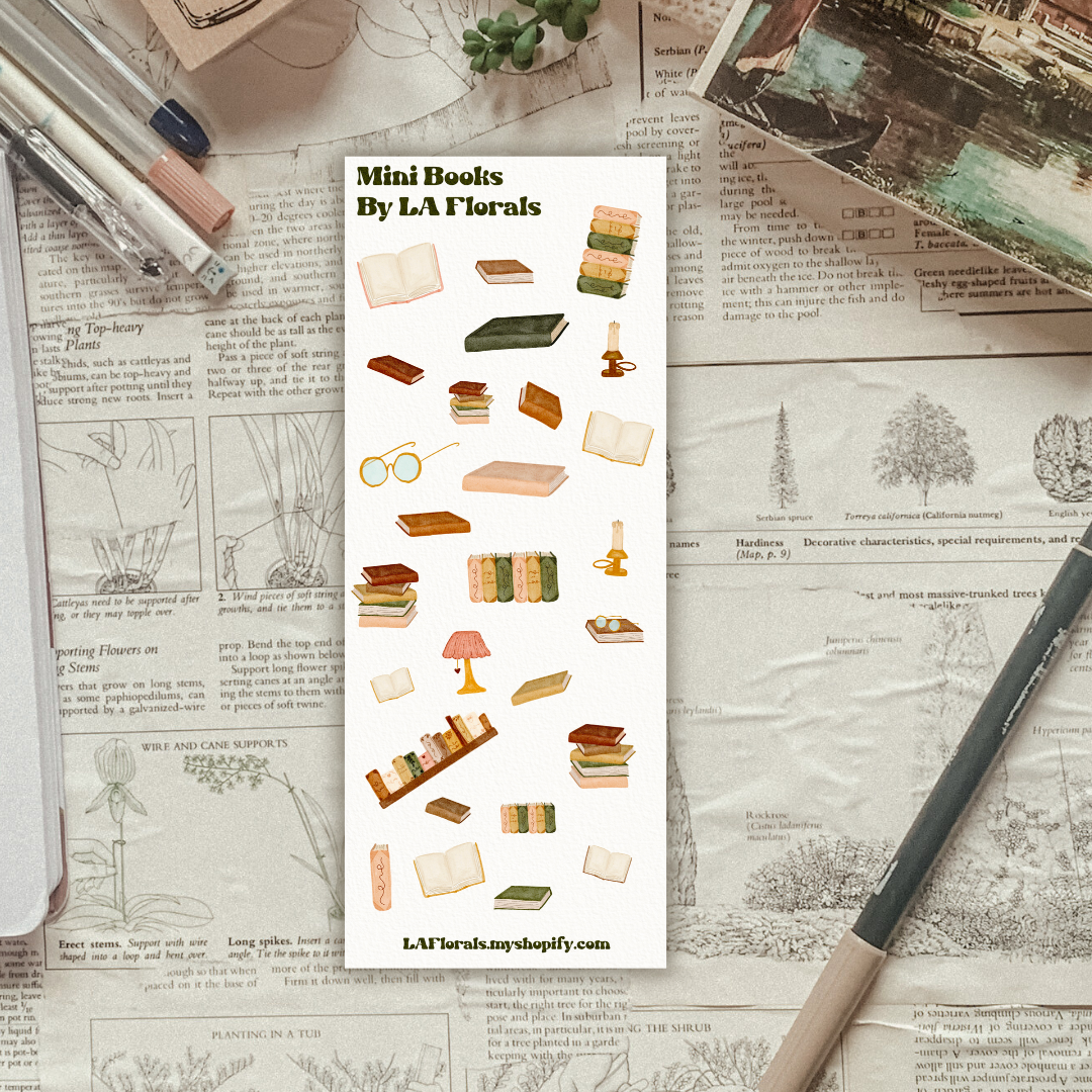 Mini Books Sticker Sheet