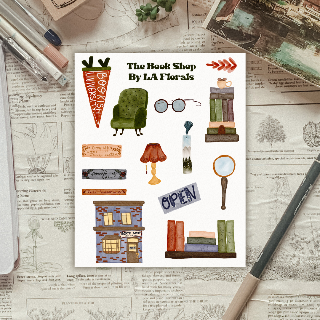Original Book Shop Sticker Sheet