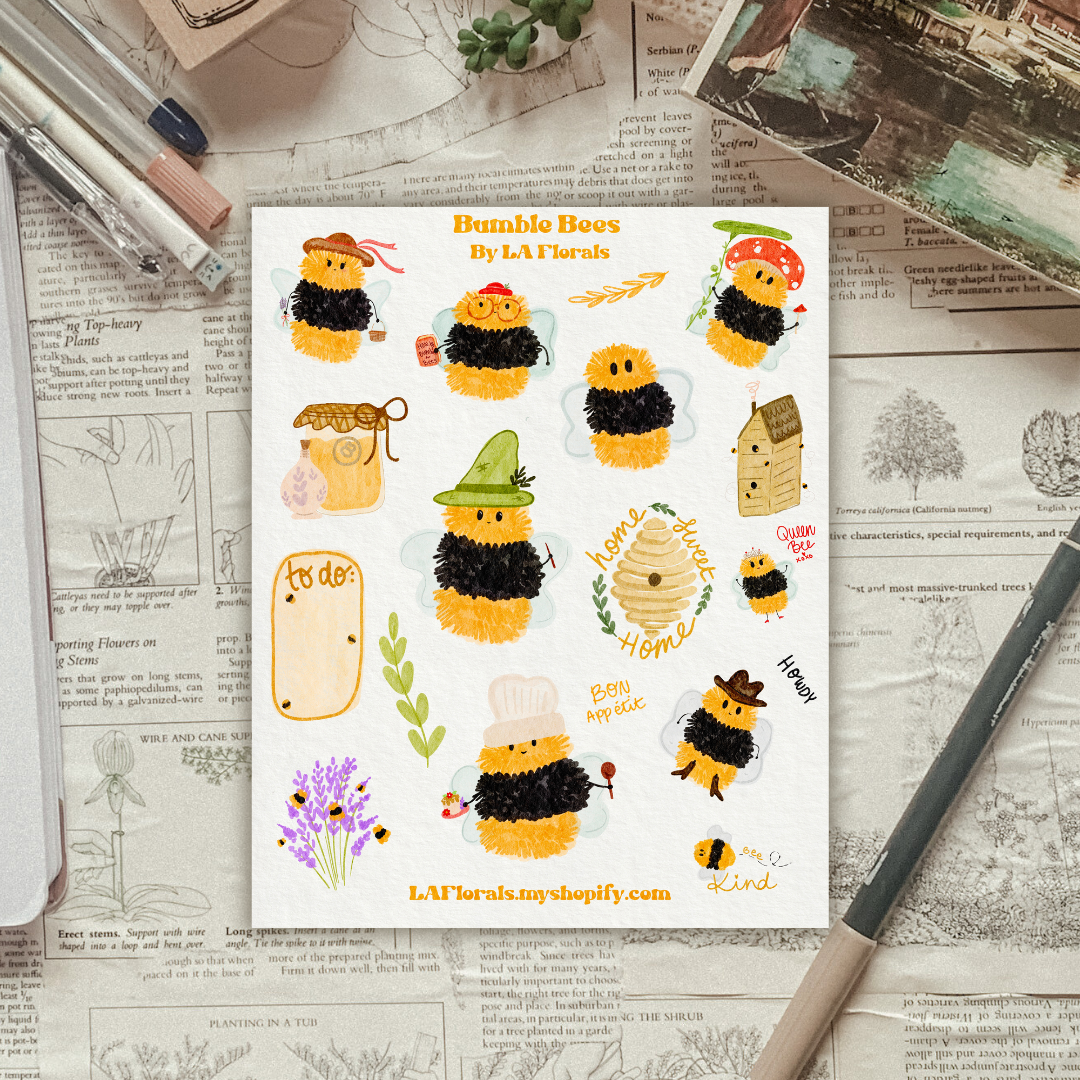 Bee Family Sticker Sheet