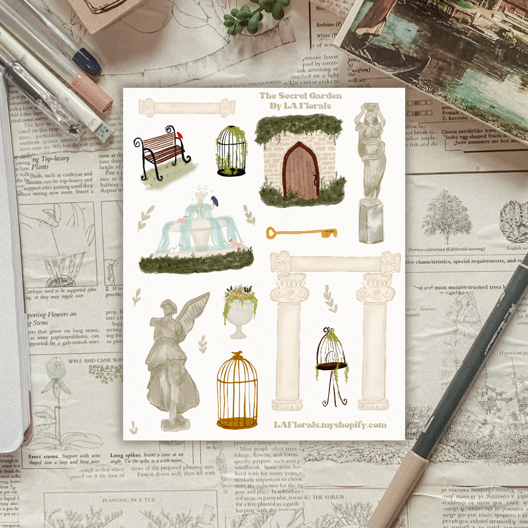 Secret Garden Sticker Sheet