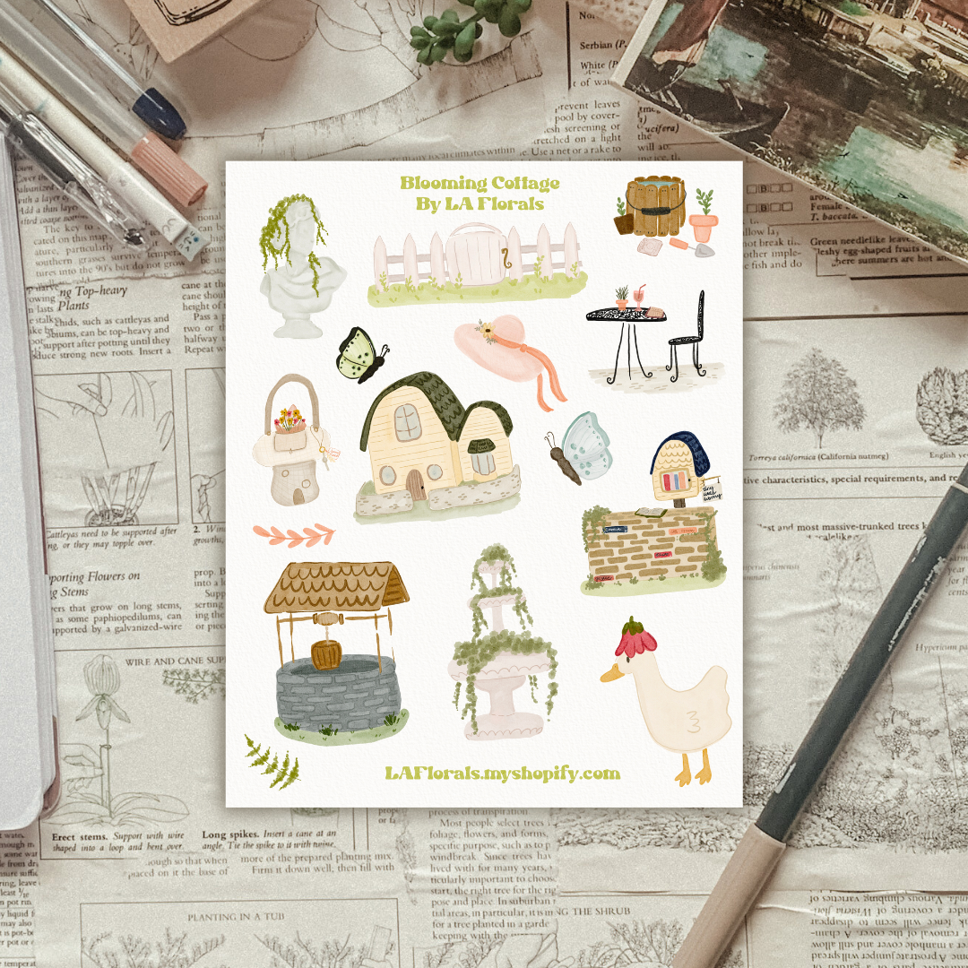 Blooming Cottage Sticker Sheet
