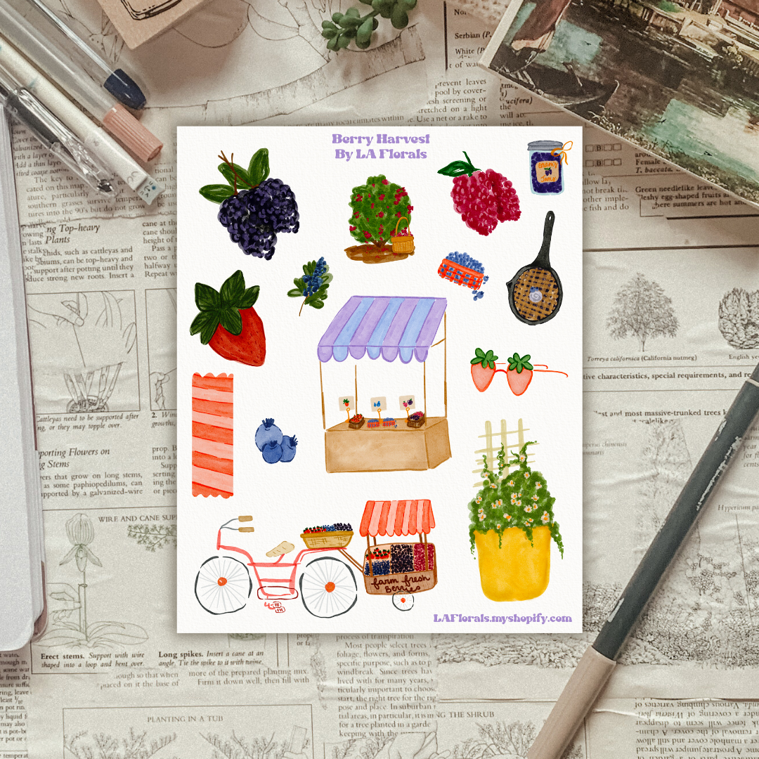Berry Harvest Sticker Sheet