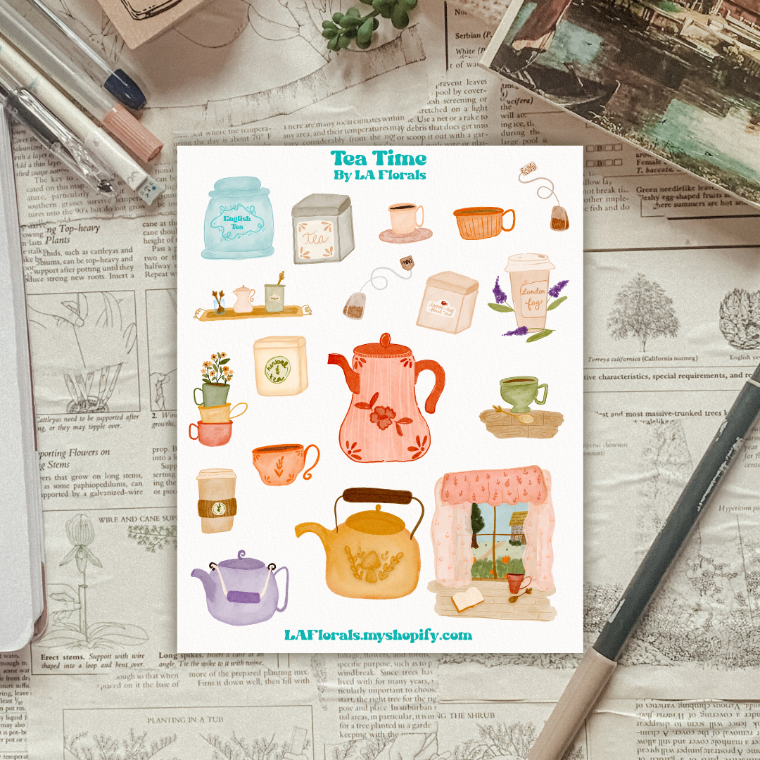 Tea Time Sticker Sheet