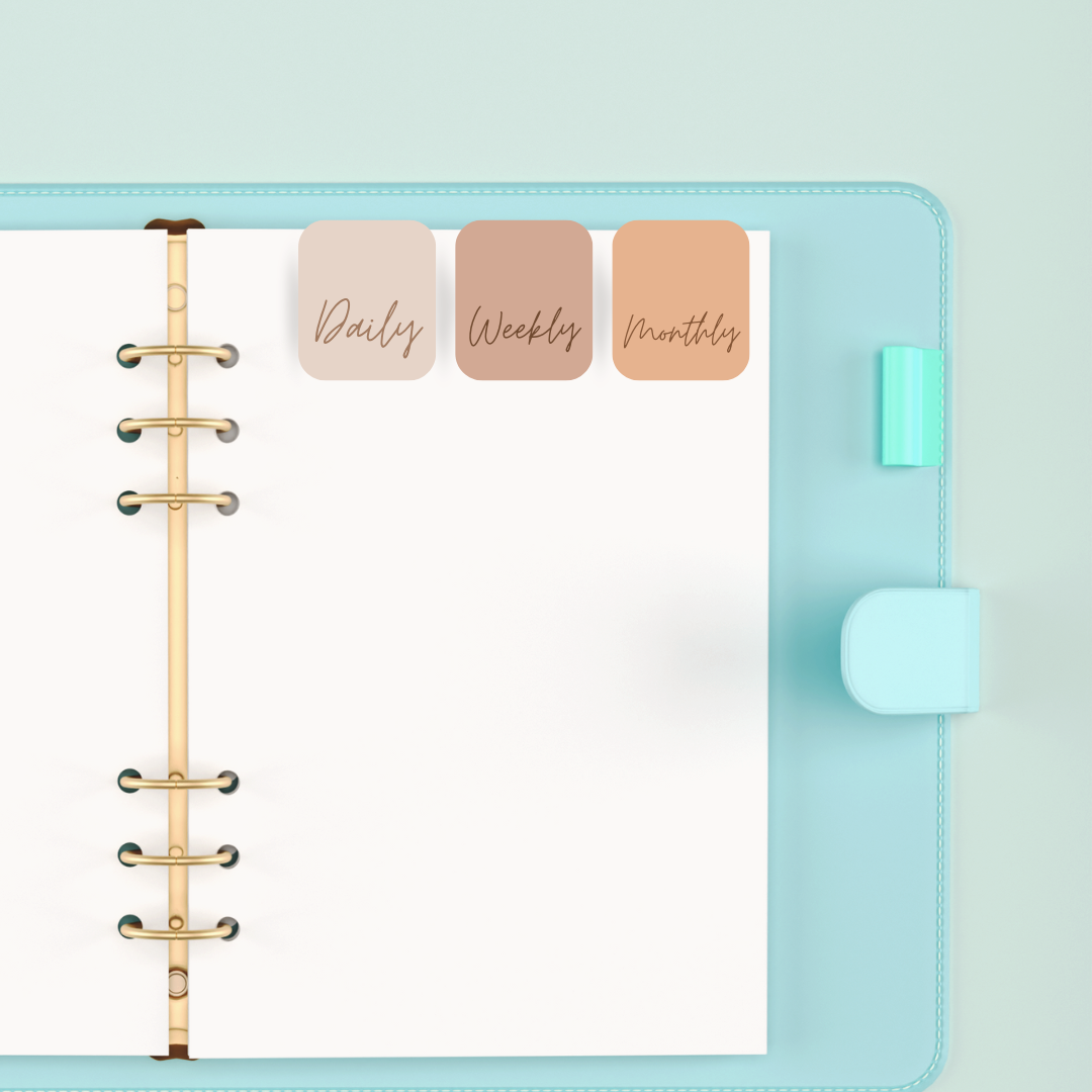 Daily, Weekly, & Monthly Folding Magnetic Bookmark SET of 3