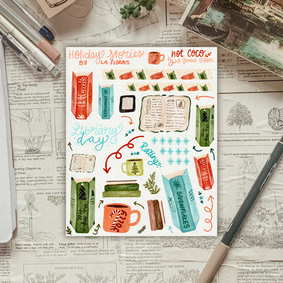 Snowy Reading Sticker Sheet