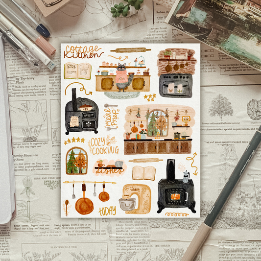 Cottage Kitchen Sticker Sheet