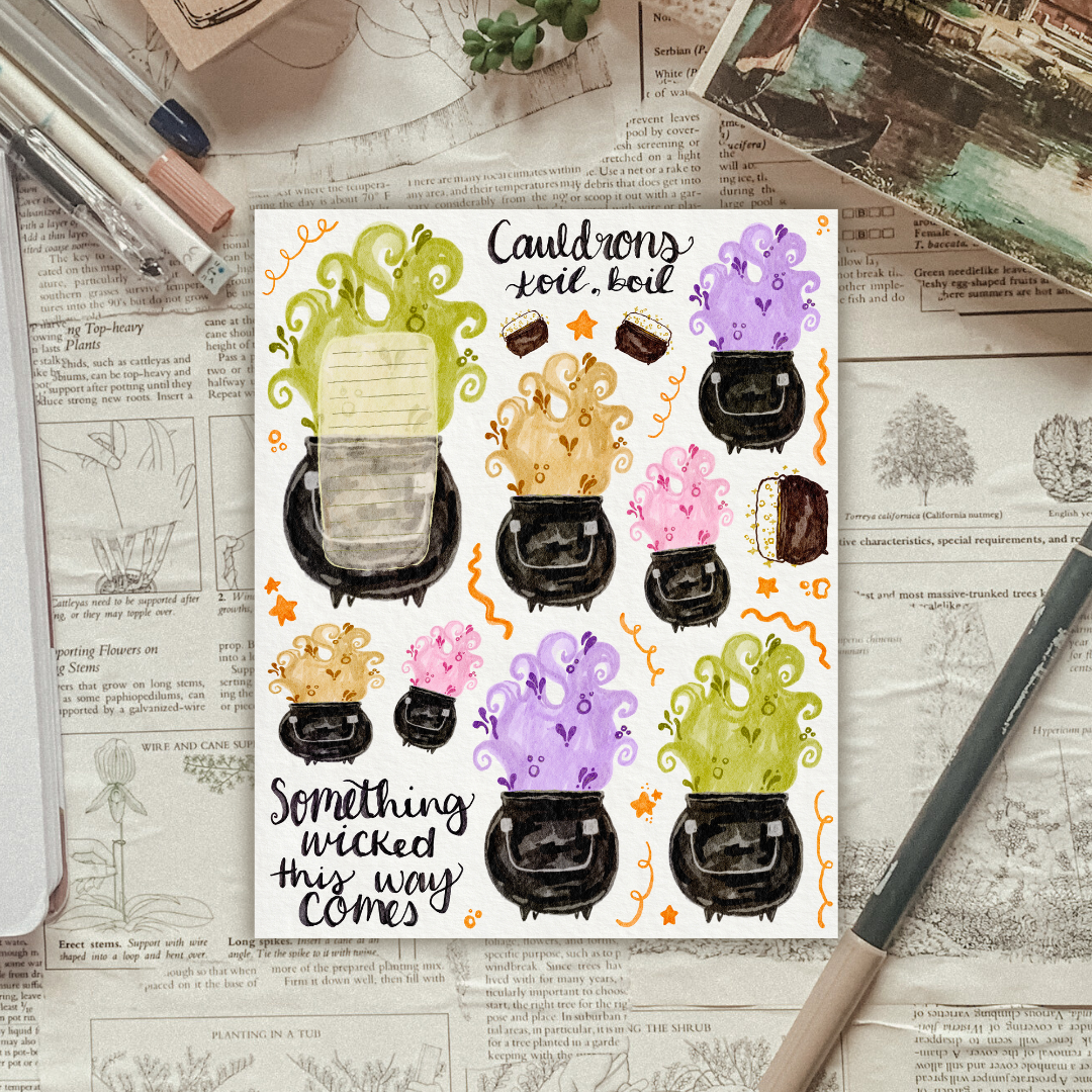 Cauldrons Sticker Sheet