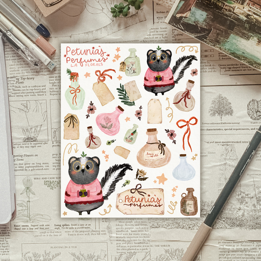 Petunia the Skunk Sticker Sheet