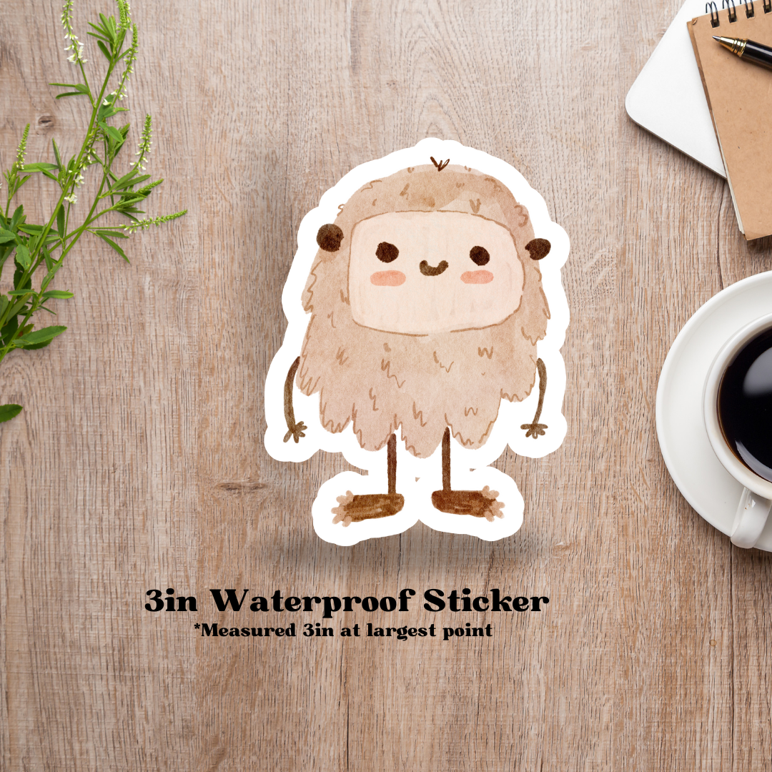 Bigfoot Classic 3in Waterproof Sticker