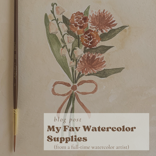 My Favorite Watercolor Supplies (from a full-time artist)