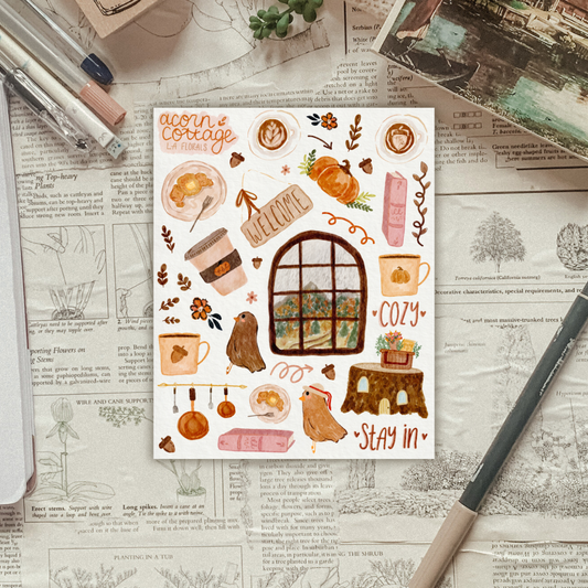 Acorn Cottage Sticker Sheet