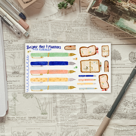 Bright Fountain Pens Sticker Sheet