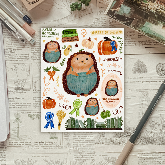 Briar the Hedgehog Sticker Sheet