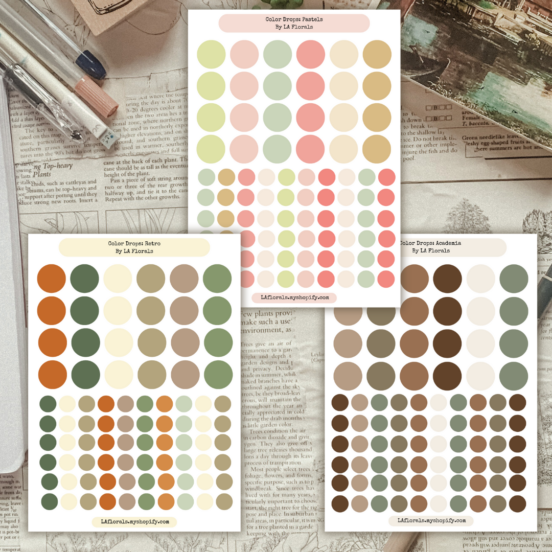 Color Dots for Commonplace Sticker Sheet