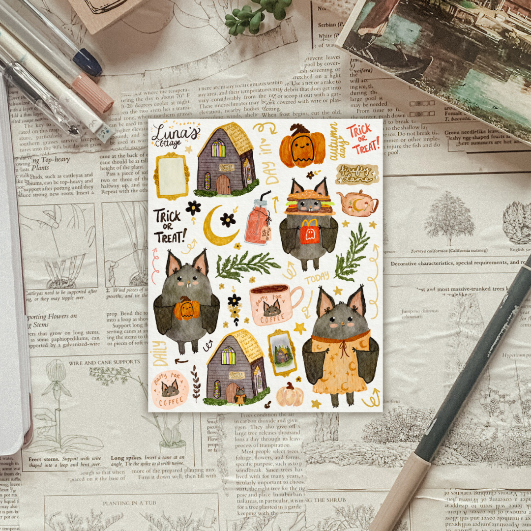 Luna's Halloween Sticker Sheet
