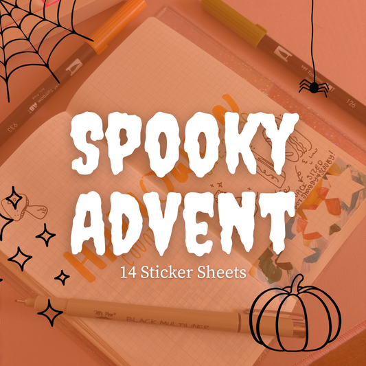 SPOOKY Halloween Countdown - 14 surprise sticker sheets!