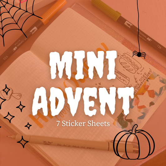 MINI Halloween Countdown - 7 surprise sticker sheets!
