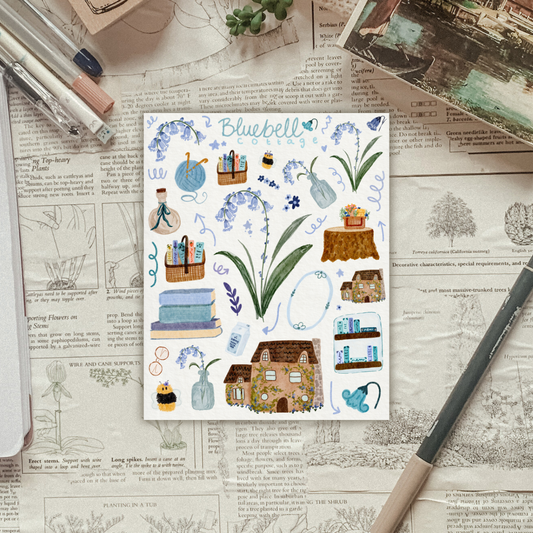 Bluebell Cottage Sticker Sheet