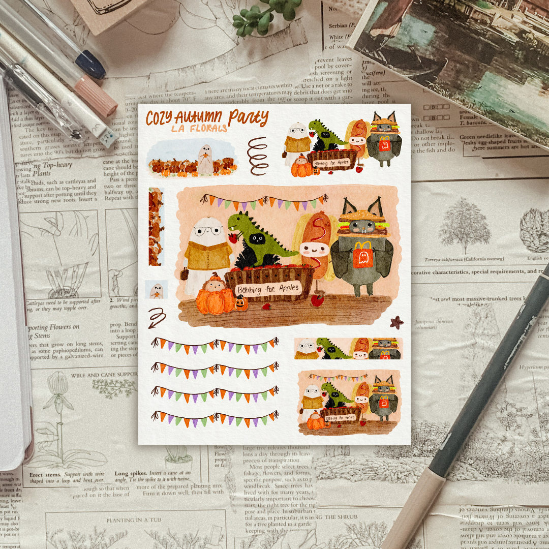 Halloween Party Sticker Sheet