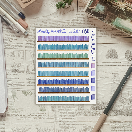 Bluebell Shelves Long Bookshelf Sticker Sheet