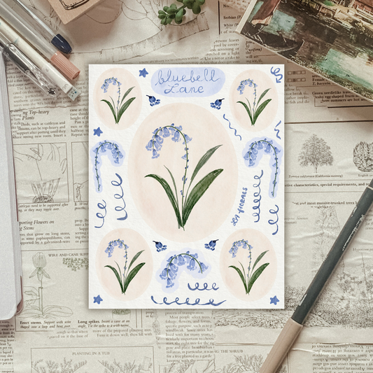 Bluebell Lane Sticker Sheet