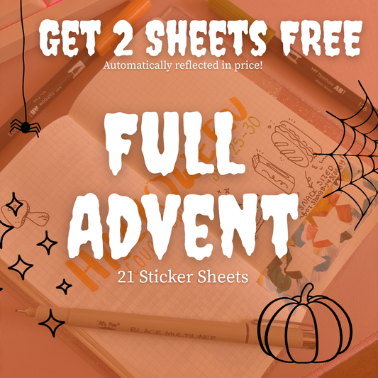 FULL Halloween Countdown - 21 surprise sticker sheets!